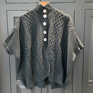 Brora, cashmere caplet sweater/poncho